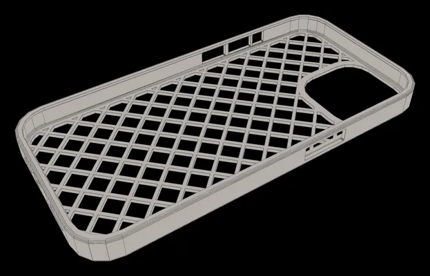 3D-printable phone case style preview