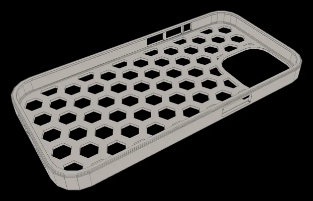 3D-printable phone case style preview