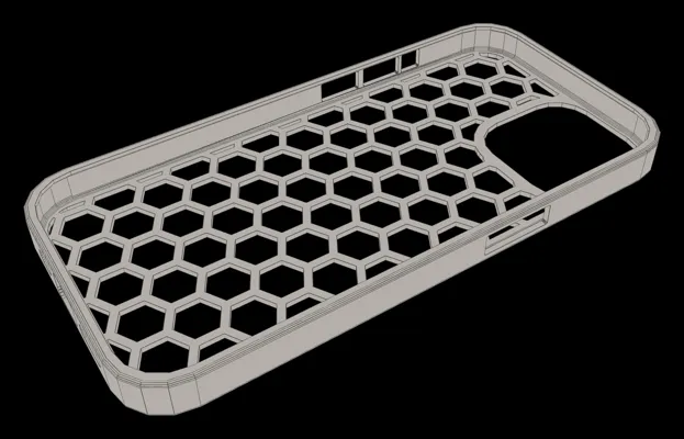 3D-printable phone case style preview