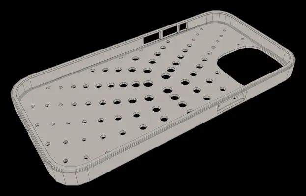 3D-printable phone case style preview
